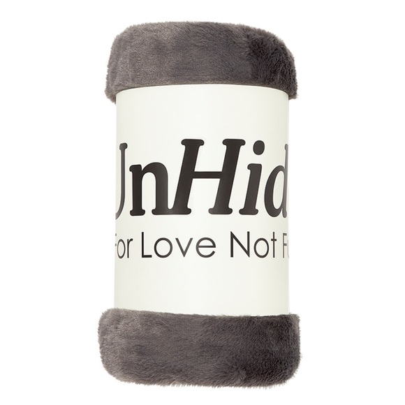 Unhide Other - UnHide Lil' Marshmallow Small Faux Fur Blanket Charcoal